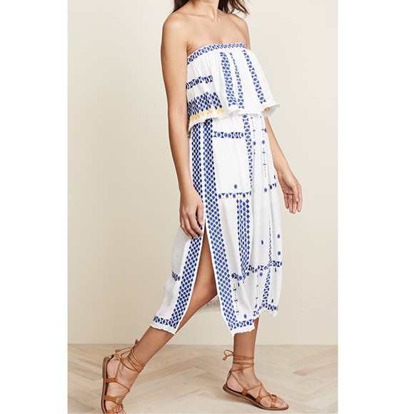 Free People Dresses & Skirts - Free People embroidered strapless maxi dress sz L